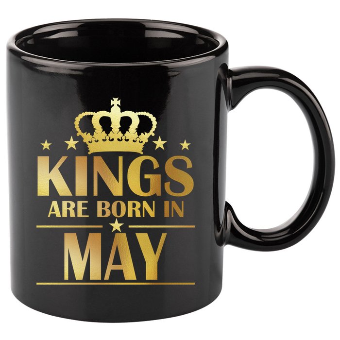 Limited Edition Kings Are Born in May 11oz C Handle Ceramic Mug