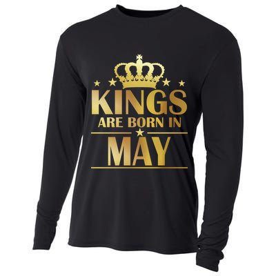 Limited Edition Kings Are Born in May Cooling Performance Long Sleeve Crew