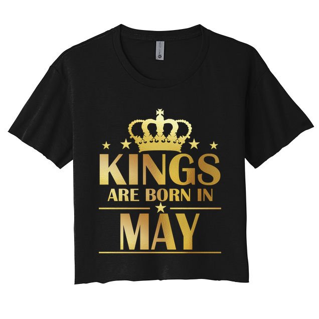 Limited Edition Kings Are Born in May Crop Top
