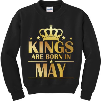 Limited Edition Kings Are Born in May Kids Sweatshirt