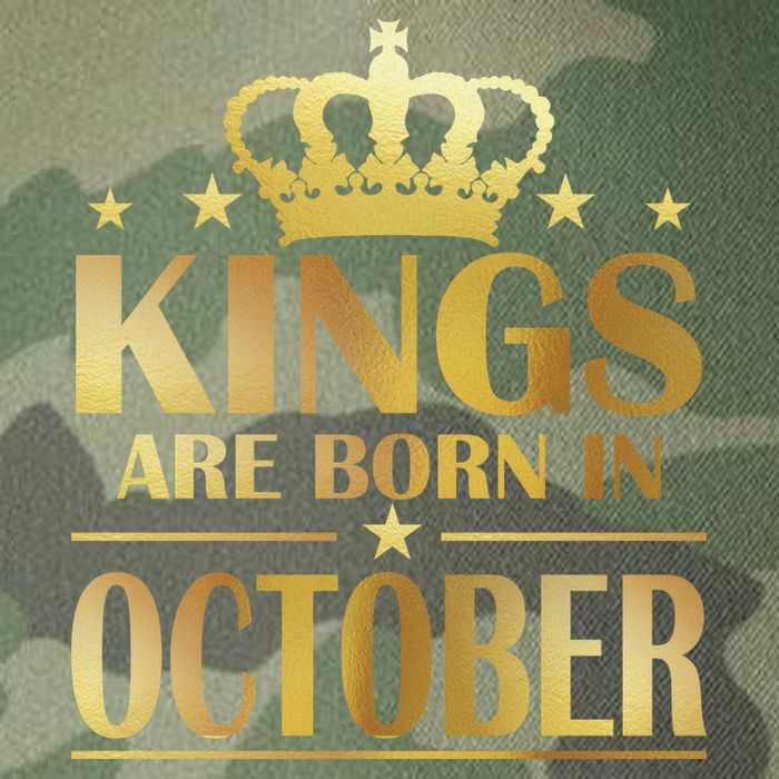 Limited Edition Kings Are Born in October Gold Print Legacy Tie Dye Trucker Hat