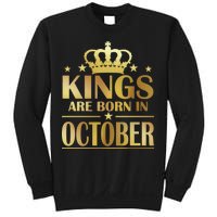 Limited Edition Kings Are Born in October Gold Print Sweatshirt