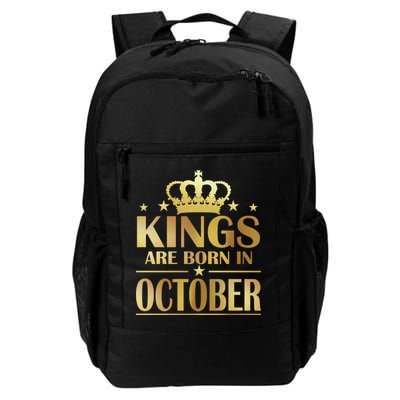 Limited Edition Kings Are Born in October Gold Print Backpack