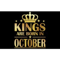 Limited Edition Kings Are Born in October Gold Print Bumper Sticker