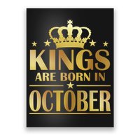 Limited Edition Kings Are Born in October Gold Print Poster