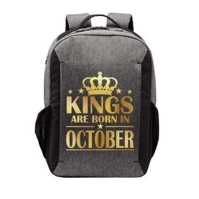 Limited Edition Kings Are Born in October Gold Print Vector Backpack