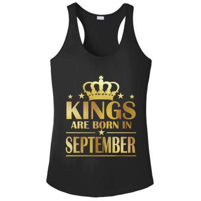 Limited Edition Kings Are Born in September Ladies PosiCharge Competitor Racerback Tank