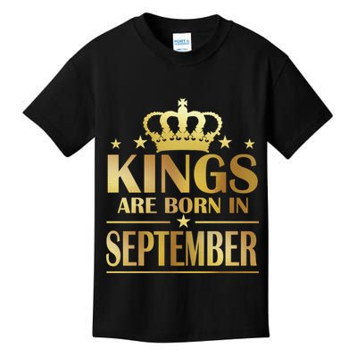Limited Edition Kings Are Born in September Kids T-Shirt