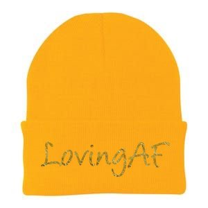 Limited Edition Loving AF Gold Font Knit Cap Winter Beanie