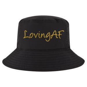 Limited Edition Loving AF Gold Font Cool Comfort Performance Bucket Hat