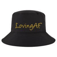 Limited Edition Loving AF Gold Font Cool Comfort Performance Bucket Hat
