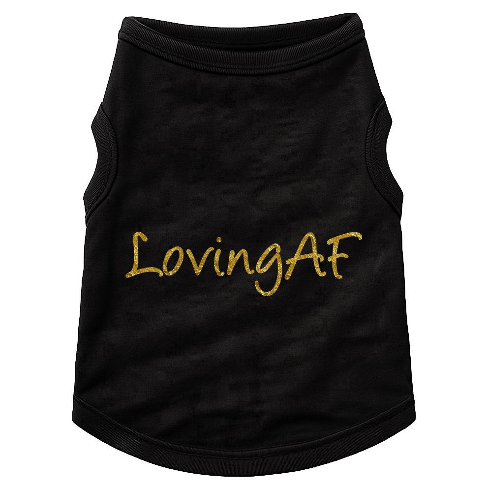 Limited Edition Loving AF Gold Font Doggie Tank