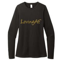 Limited Edition Loving AF Gold Font Womens CVC Long Sleeve Shirt