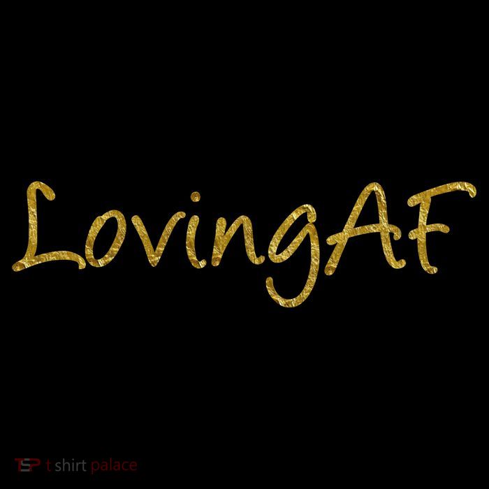 Limited Edition Loving AF Gold Font Flatbill Hat