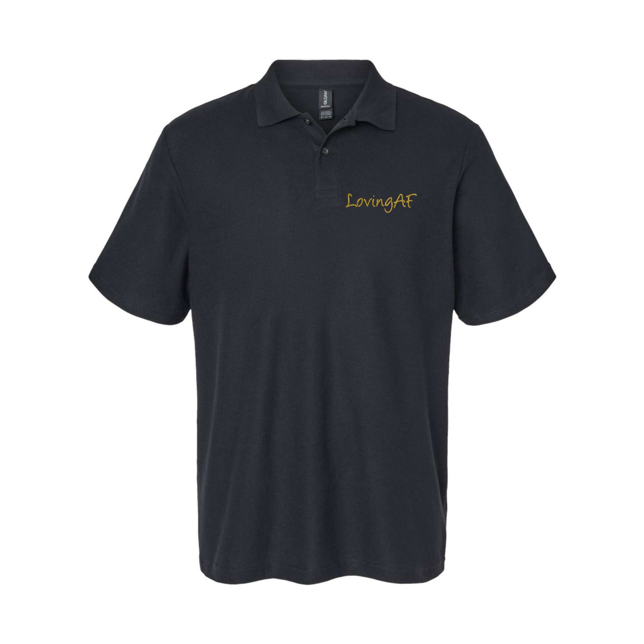 Limited Edition Loving AF Gold Font Polo