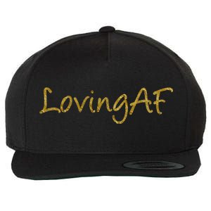 Limited Edition Loving AF Gold Font Wool Snapback Cap