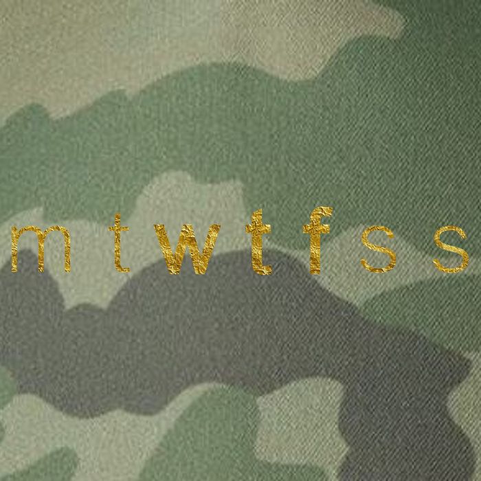Limited Edition mtWTFss Days of the Week WTF Gold Print Legacy Tie Dye Trucker Hat