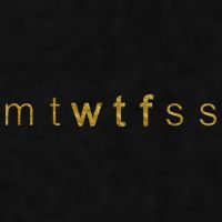 Limited Edition mtWTFss Days of the Week WTF Gold Print Ladies PosiCharge Tri-Blend Wicking Tank