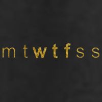 Limited Edition mtWTFss Days of the Week WTF Gold Print 7 Panel Mesh Trucker Snapback Hat