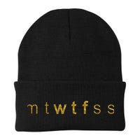 Limited Edition mtWTFss Days of the Week WTF Gold Print Beanie