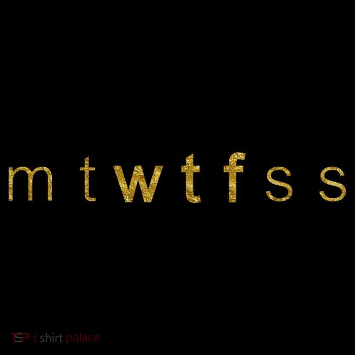 Limited Edition mtWTFss Days of the Week WTF Gold Print Sustainable Beanie