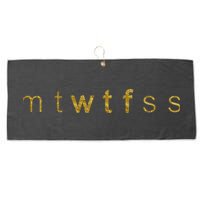 Limited Edition mtWTFss Days of the Week WTF Gold Print Large Microfiber Waffle Golf Towel