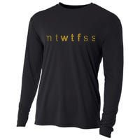 Limited Edition mtWTFss Days of the Week WTF Gold Print Cooling Performance Long Sleeve Crew