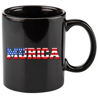 Limited Edition Murica Fourth of July USA Flag 11oz C Handle Ceramic Mug
