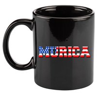 Limited Edition Murica Fourth of July USA Flag 11oz C Handle Ceramic Mug