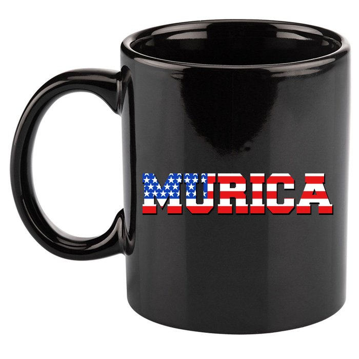 Limited Edition Murica Fourth of July USA Flag 11oz C Handle Ceramic Mug