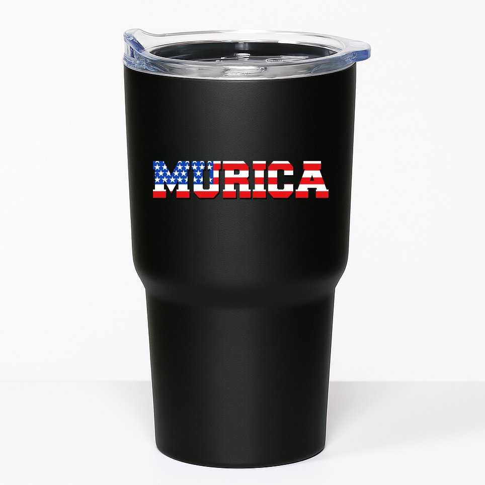 Limited Edition Murica Fourth of July USA Flag Tumbler