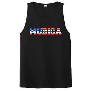 Limited Edition Murica Fourth of July USA Flag PosiCharge Competitor Tank