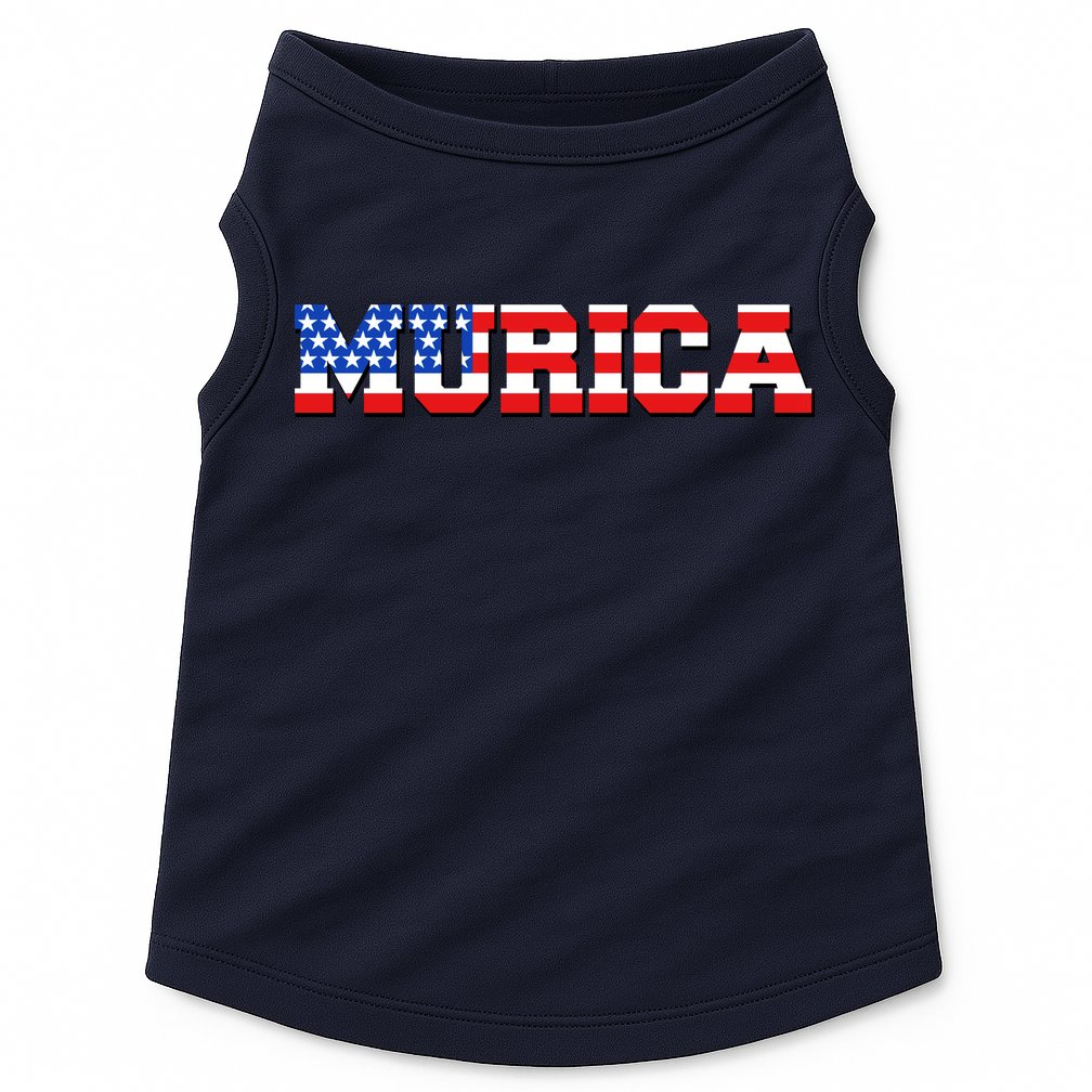 Limited Edition Murica Fourth of July USA Flag Doggie Tank