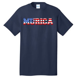 Limited Edition Murica Fourth of July USA Flag Tall T-Shirt