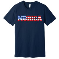 Limited Edition Murica Fourth of July USA Flag Premium T-Shirt