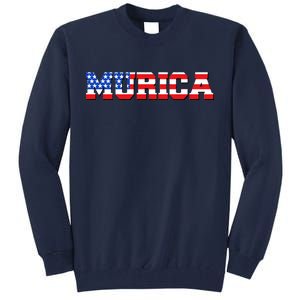 Limited Edition Murica Fourth of July USA Flag Tall Sweatshirt