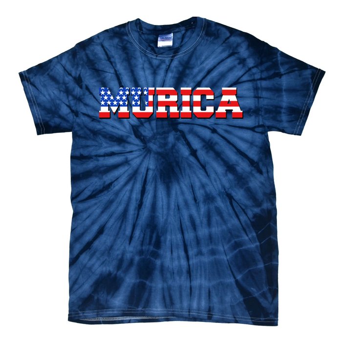 Limited Edition Murica Fourth of July USA Flag Tie-Dye T-Shirt