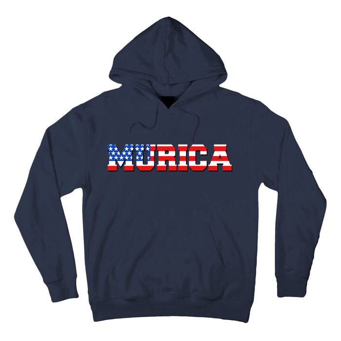 Limited Edition Murica Fourth of July USA Flag Tall Hoodie