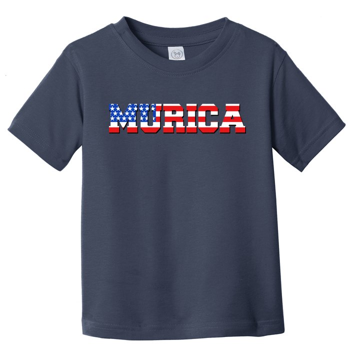 Limited Edition Murica Fourth of July USA Flag Toddler T-Shirt