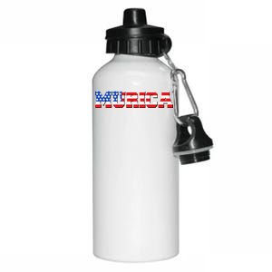 Limited Edition Murica Fourth of July USA Flag Aluminum Water Bottle