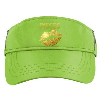 Limited Edition Pisces Zodiac Birthday Golden Lips Adult Drive Performance Visor