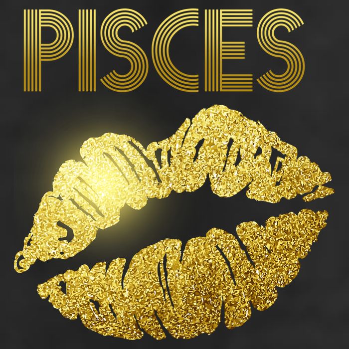 Limited Edition Pisces Zodiac Birthday Golden Lips 7 Panel Mesh Trucker Snapback Hat