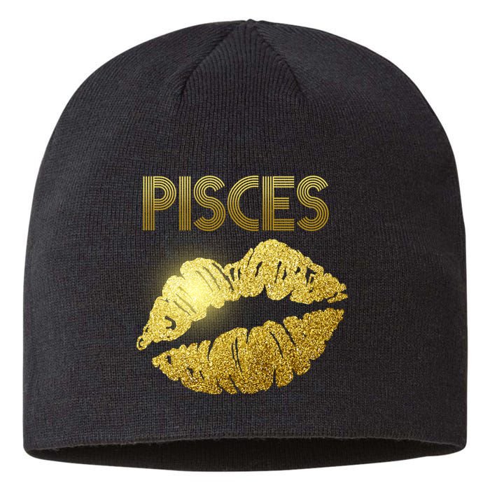 Limited Edition Pisces Zodiac Birthday Golden Lips Sustainable Beanie