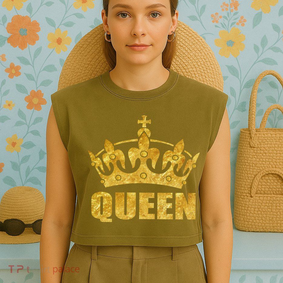 Limited Edition Queen Garment-Dyed Women's Muscle Tee