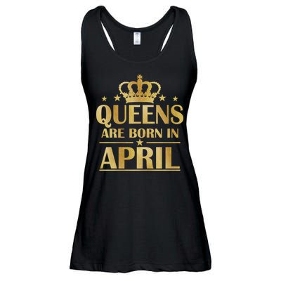Limited Edition Queens Are Born In April Ladies Essential Flowy Tank