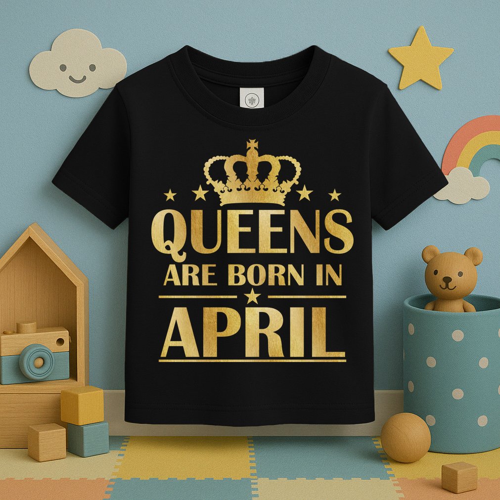 Limited Edition Queens Are Born In April Toddler T-Shirt