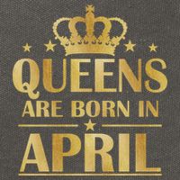 Limited Edition Queens Are Born In April Cotton Canvas Backpack