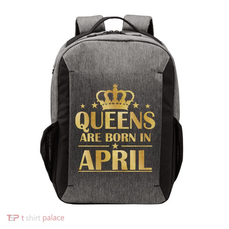 Limited Edition Queens Are Born In April Vector Backpack