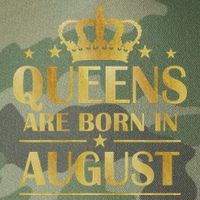 Limited Edition Queens Are Born In August Gold Print Legacy Tie Dye Trucker Hat