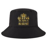 Limited Edition Queens Are Born In August Gold Print Cool Comfort Performance Bucket Hat